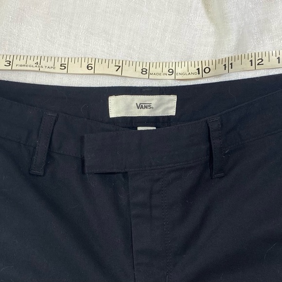 Vans Off The Wall Authentic Wide Leg Black Pants Womens Walk Casual Relaxed Fit - Picture 5 of 9